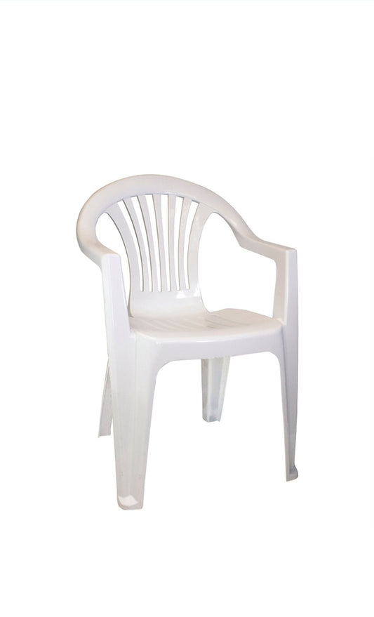 White Plastic Armchair